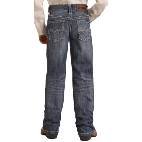 Rock & Roll Boy's BB Gun Bootcut Jeans