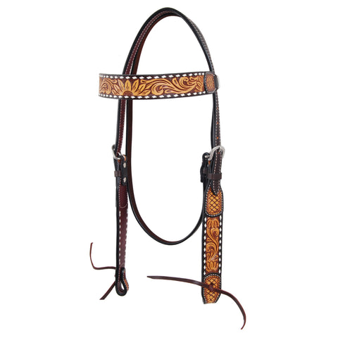 Sunflower/Floral Browband Headstall