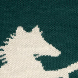 Rock & Roll Denim Girl's Horse Rider Teal Sweater Horse View