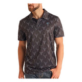 Rock & Roll Men's Charcoal Longhorn Polo