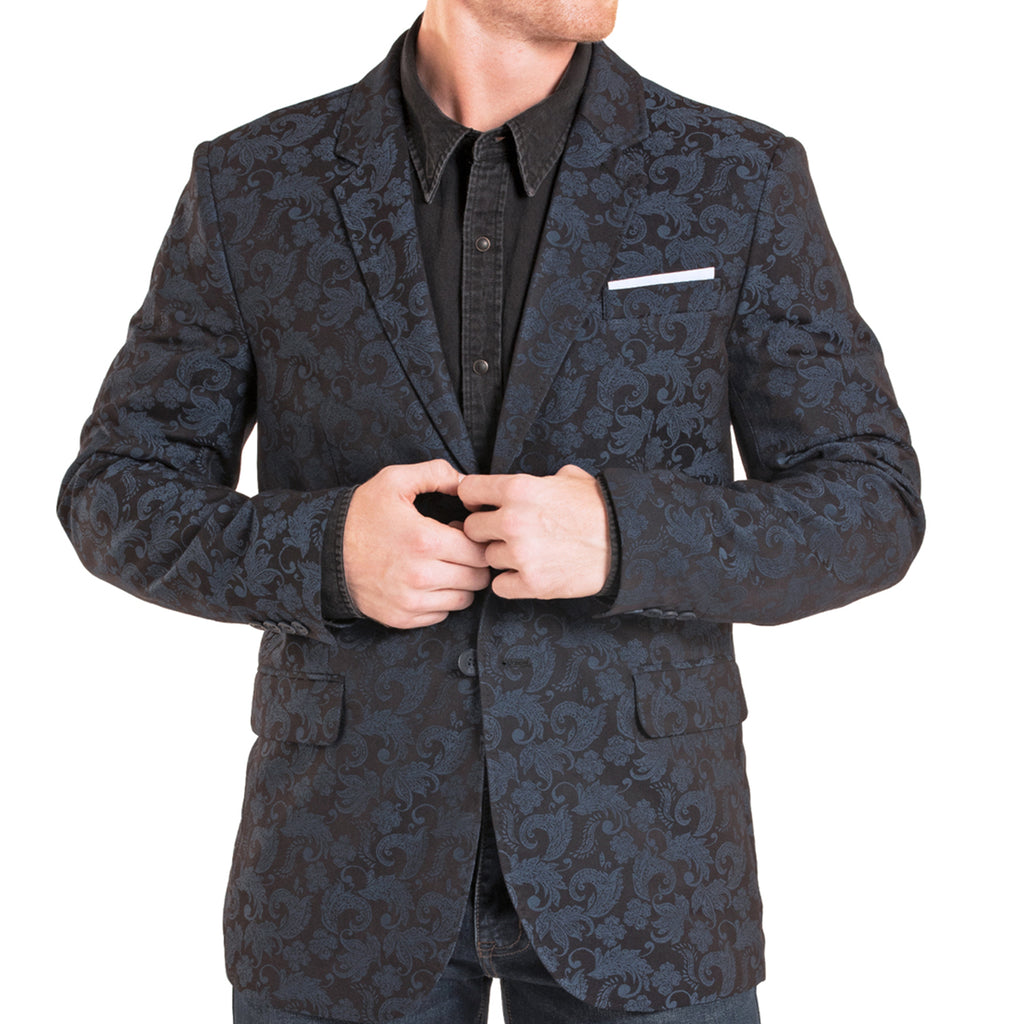 Rock & Roll Black & Navy Paisley Sport coat