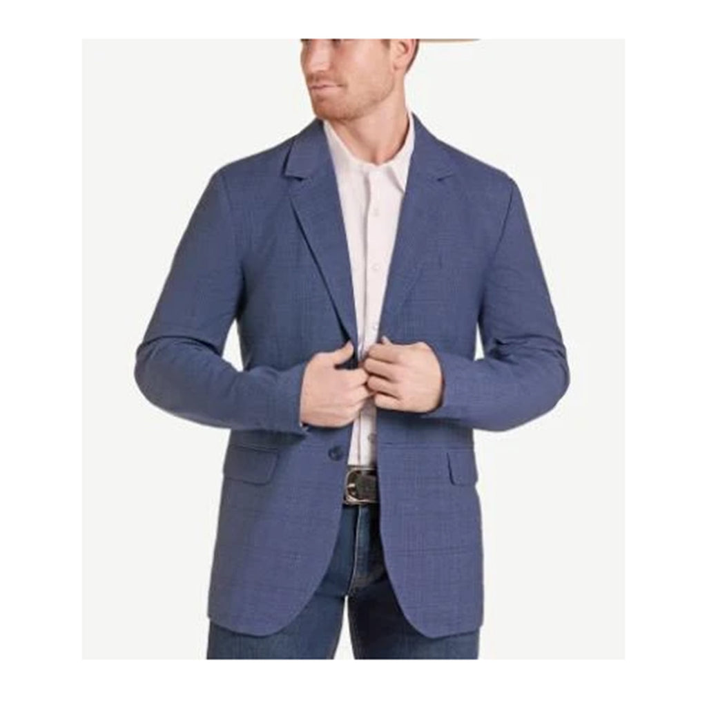 Rock & Roll Denim® Men's Blue Micro Plaid Sport Coat