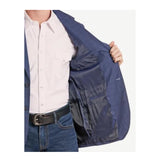 Rock & Roll Denim® Men's Blue Micro Plaid Sport Coat Inside View