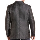 Back side view of Men's Black Paisley Sports Coat