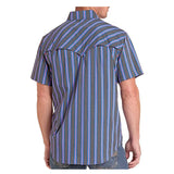 Rock & Roll TEK Western Stripe Woven Shirt Back View
