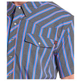 Rock & Roll TEK Western Stripe Woven Shirt Pocket View