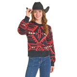 Women's Multicolor Aztec Knit Sweater