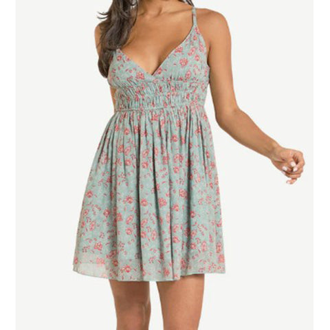 Rock & Roll Floral Denim Mini Dress