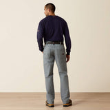 back view of charcoal fire resistant Jean 
