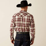 Back of Walt plaid Ariat shirt 
