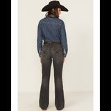 Cinch Back view Lynden Trouser Jeans. Design on pockets 