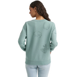 buffalo, horse shoe. cactus on the back of the sweatshirt 