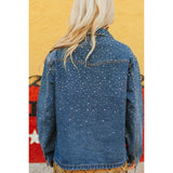 denim rhinestone back view 