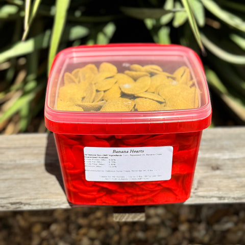 Banana Hearts Horse Treats