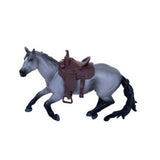 Little Buster Barrel Horse Gray Gelding With Saddle