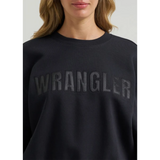 Close view of Wrangler across chest
