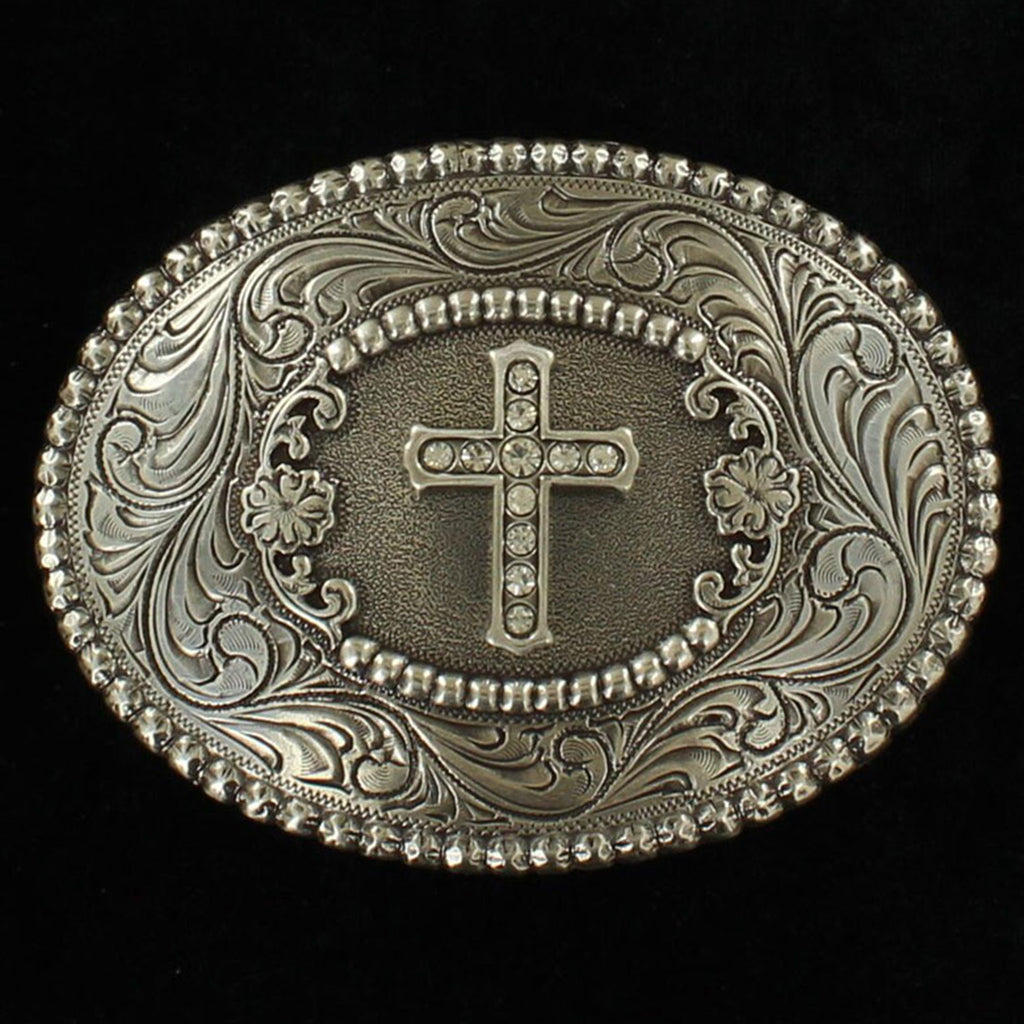 Rhinestone Cross Buckle