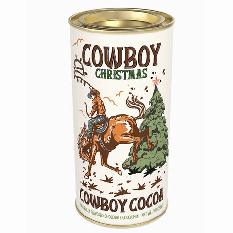 Cowboy Christmas Cocoa Tin