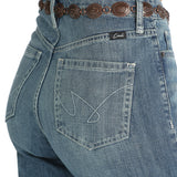 Close up view of the back pockets on the Casey Medium Wash Jeans