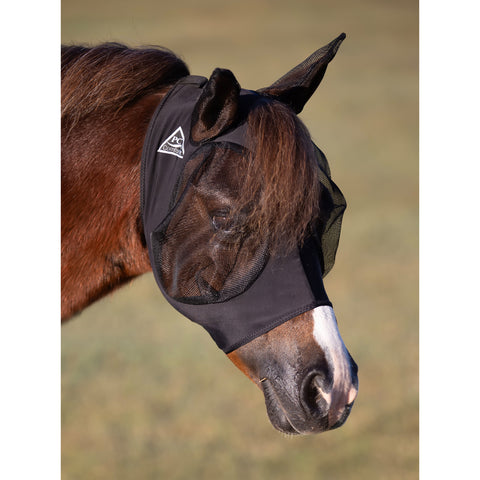 Black Pony Lycra and Mesh Fly Mask