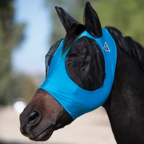 Pacific Blue Comfort Fly Mask Small Horse/Cob