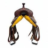 Front View of HR 14.5" Modified Draft Barrel Saddle