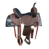 Side View of Paul Taylor 14" Chocolate Barrel Saddle