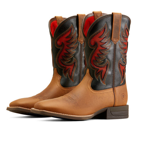 ARIAT COWPUNCHER SORREL CRUNCH VENTED - MENS WESTERN BOOTS