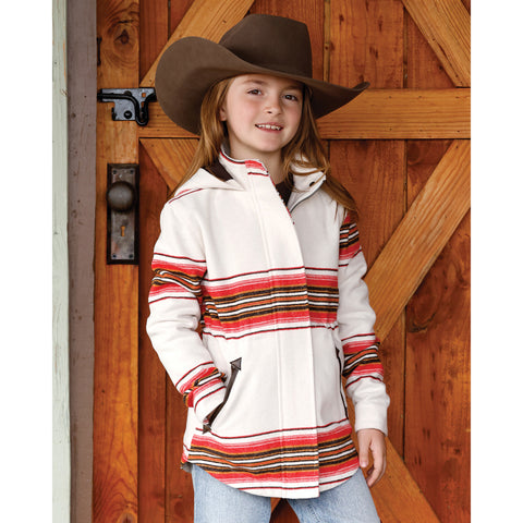 Cinch Girl’s Jacquard Coat – Cream