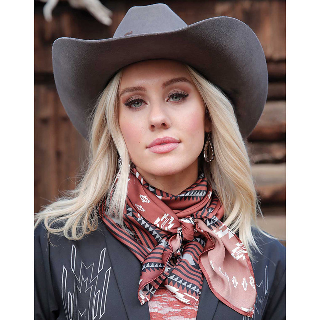 Cruel Girl Women's Brown Aztec Wild Rag - Main Image