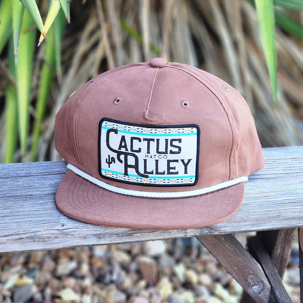 Brown Swade soft shell, snap back Cactus Alley Patch