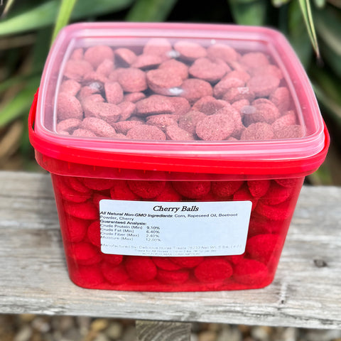 Cherry Ball Shaped Horse Treats
