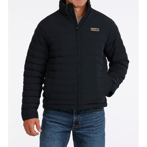 Black Quilted zip up jacket 