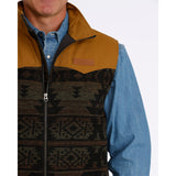 Cinch leather patch on left chest 
