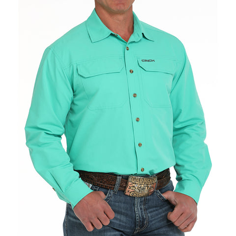 Mint Green arena flex long sleeve shirt.