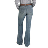Light/Medium Wash, Wide leg women's Cinch Tatum jeans 