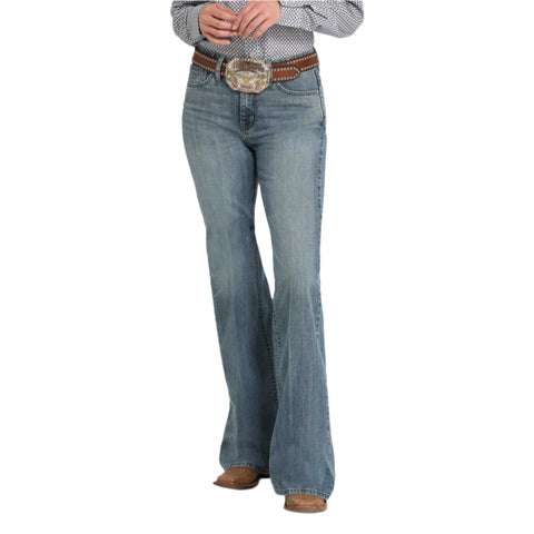 Light/Medium Wash, Wide leg women's Cinch Tatum jeans 
