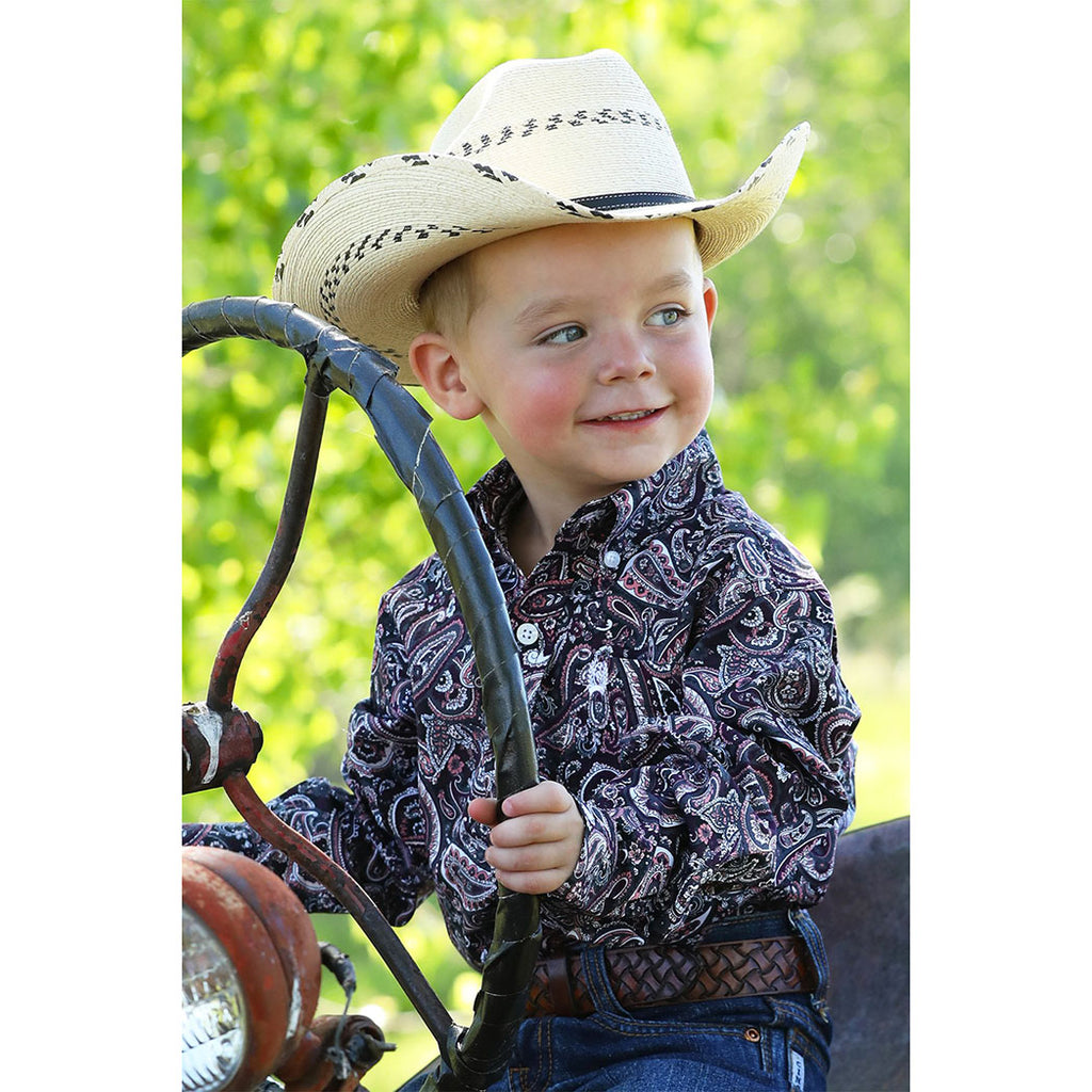 Multi Paisley Print, Button Down, Open One Pocket 