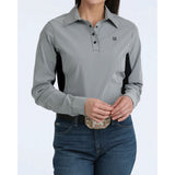 Black/White striped, 3 black pearl snaps, collar, cinch 