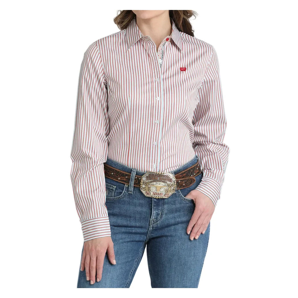 Cinch Women's Long Sleeve Button Up Tencel Western Shirt- Front