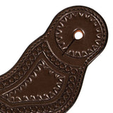 Chocolate close up of Dot and triangle design 