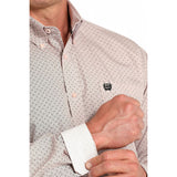 Basket Weave,  adjustable cuffs , cinch logo on pocket 
