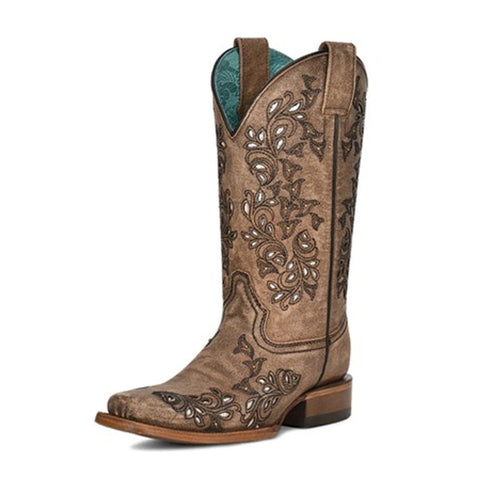 Corral Women's Brown Inlay Western Boot