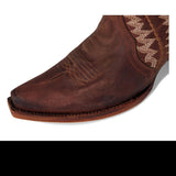 Snip Toe, brown, boot stitching 