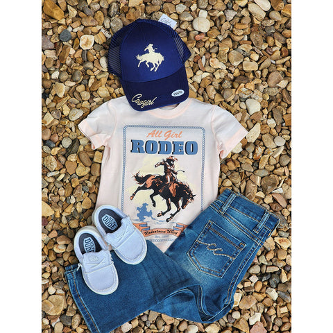 All Girl Rodeo Tee, Crew neck, short sleeve 