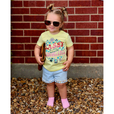 Toddler Sassy Little Cowgirl crew neck Tee 
