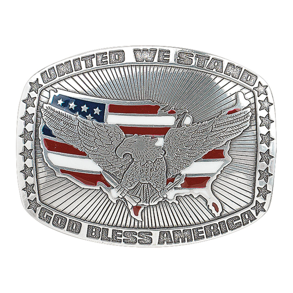 American Flag and Eagle Buckle