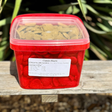 Cumin Heart Shaped Horse Treats