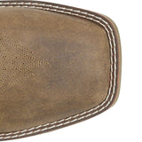 Toe of Men's Taupe Roughout Phantom Rider Boots