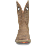 Front side view of Men's Taupe Roughout Phantom Rider Boots